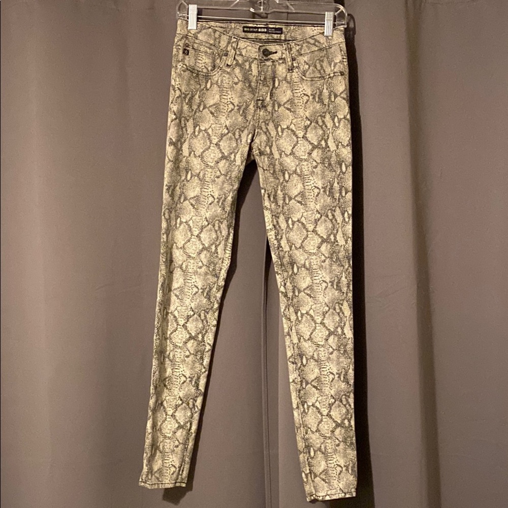 Big Star Snake Print Skinny Pants
